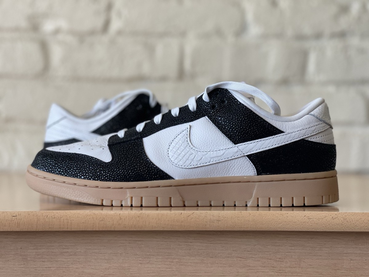 Nike Dunk Low Retro ID By You White Snake Black Sting Ray Gum Men