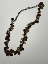 Boho Gypsy Vintage Bronze Medallion Coin Chain Belt Adjustable 40 Inches