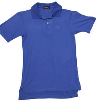 VTG IZOD Lacoste Short Sleeve Polo Shirt KIDS size 18 XL Made in Japan Purple