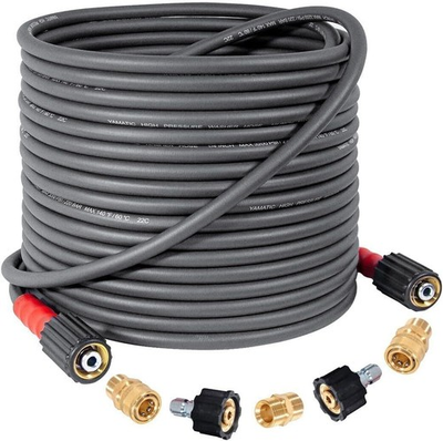 #ad #ad Super Flexible Pressure Washer Hose 50FT X 1 4quot; Kink Resistant 3200 PSI Hose $55.21