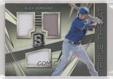 2018 Panini Chronicles Spectra Triple Threat Materials 166/199 Alex Verdugo 2t9