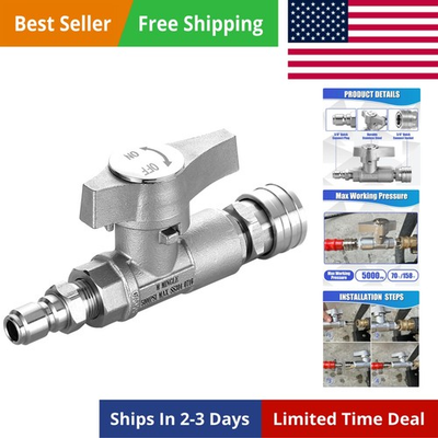 #ad #ad Ball Valve Pressure Washer 3 8quot; Quick Connect Ball Valve for Power Washer Ho... $69.99