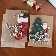 Christmas Cards With Envelopes Holiday Christmas Greeting Cards Happy economical