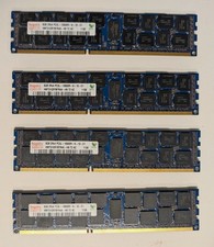 4 Lot Hynix HMT31GR7BFR4A-H9 8GB 2Rx4 PC3L-10600R DDR3 ECC RDIMM SDRAM Memory