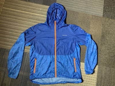 Men s Decathlon Quechua Helium Series Blue Design Paper Thin Jacket Size Large