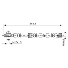 2x Bremsschlauch vorne für Cupra Terramar KP1 Seat Ateca KH7 Leon 5F1 | 2424890