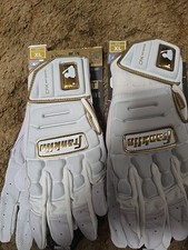 2-NUEVO CON ETIQUETAS-2026-Franklin Adulto CFX PRT Serie Guantes de Bateo BLANCO Dorado XLARGE