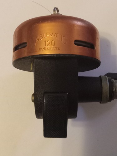 Moulinet De Pêche Vintage Abu Garcia Abu Matic 160 - Rouge, Suède, Fonctionne