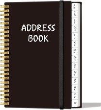 Address Book with Alphabetical Tabs - Telephone  Address Book with Address Cont