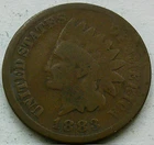 US 1883 Indian Head Cent  **