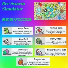 Bee Swarm Simulator - Services Shop  Sprouts  Boost Help  Turpentine 