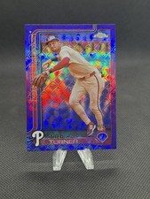 2025 Topps Chrome Logofractor Trea Turner #208 Purple Refractor /250 Phillies