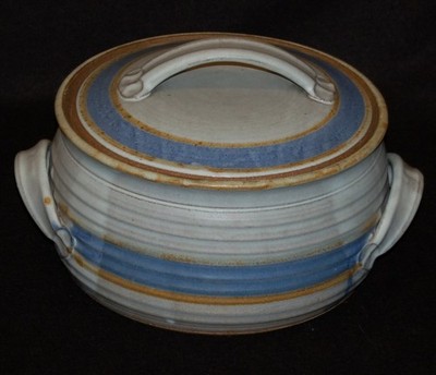 VINTAGE Haas Studio Stoneware Large 10'' Casserole Dish Made in USA