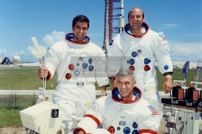 APOLLO 17 CREW LAUNCH PAD 39A KENNEDY SPACE CENTER 1972 4X6 PHOTO