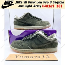 Nike SB Dunk Low Pro B Sequoia and Light Army HJ0367-301 Para hombres Talla
