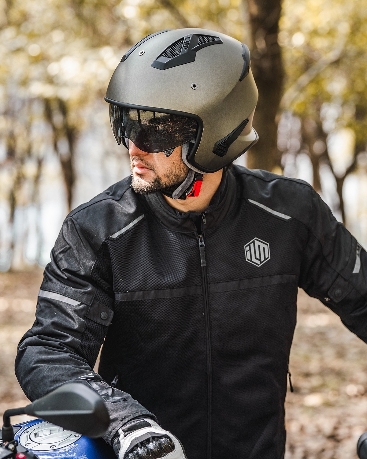 ILM Open Face 3/4 Motorcycle Half Helmet for Moped ATV Cruiser Scooter DOT 726X