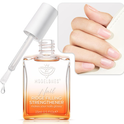 Modelones Nagelhärter 8in1 15ML Nagelpflege Brüchige Nägel Rillenfüller Nail Rep