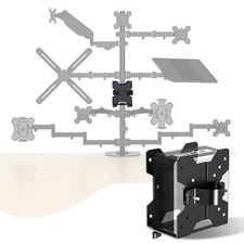 Adjustable Thin Client Bracket,CPU VESA Under Desk and Monitor Mini PC Mount