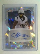 2026 Sage Football Die-Cut Peak Performance Auto - Autograph - CJ Donaldson #4/5