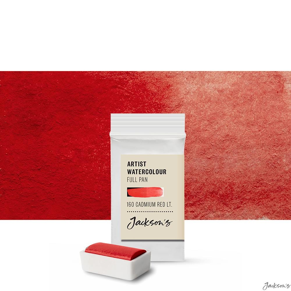 Jackson's : Artist Watercolour Paint : Full Pan : Cadmium Red Light (Professi...