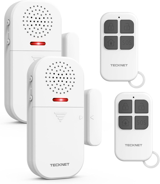 Tecknet 130Db TüRalarm Fensteralarm 2Er-Pack Mit Fernbedienung Einbruchschutz-image