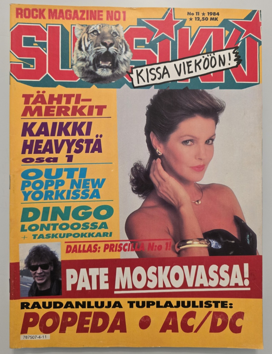 Dingo /Dallas /WASP / Priscilla Presley /Outi /Cyndi Lauper - Suosikki 08/ 1984