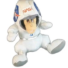 Vintage NASA 10" Chimp Plush - 1998 Astronaut Monkey Stuffed Animal Nanco