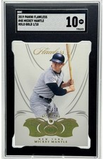 2019 Mickey Mantle Panini Flawless Diamond Holo Gold /10 SGC 10 Yankees