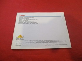 Space Shuttle Nintendo NES Instruction Manual Booklet + Registration Card ONLY