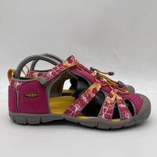 Keen Hiking Sandals Youth 7 Seacamp II CNX Pink Hook Loop Tie Dye 1026320