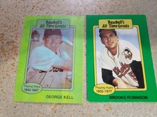 George Kell Tigers 1987 Hygrade Baseball All Time Greats LIGHT BLUE GREEN