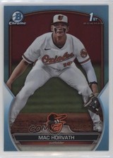 2023 Bowman Draft Chrome Sky Blue Refractor Mac Horvath #BDC-90 0w3