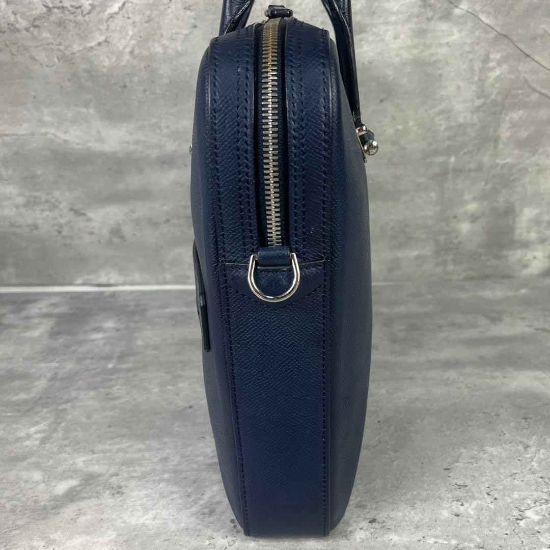 Dunhill Cadogan Briefcase Business Bag Navy Leather S… - Gem