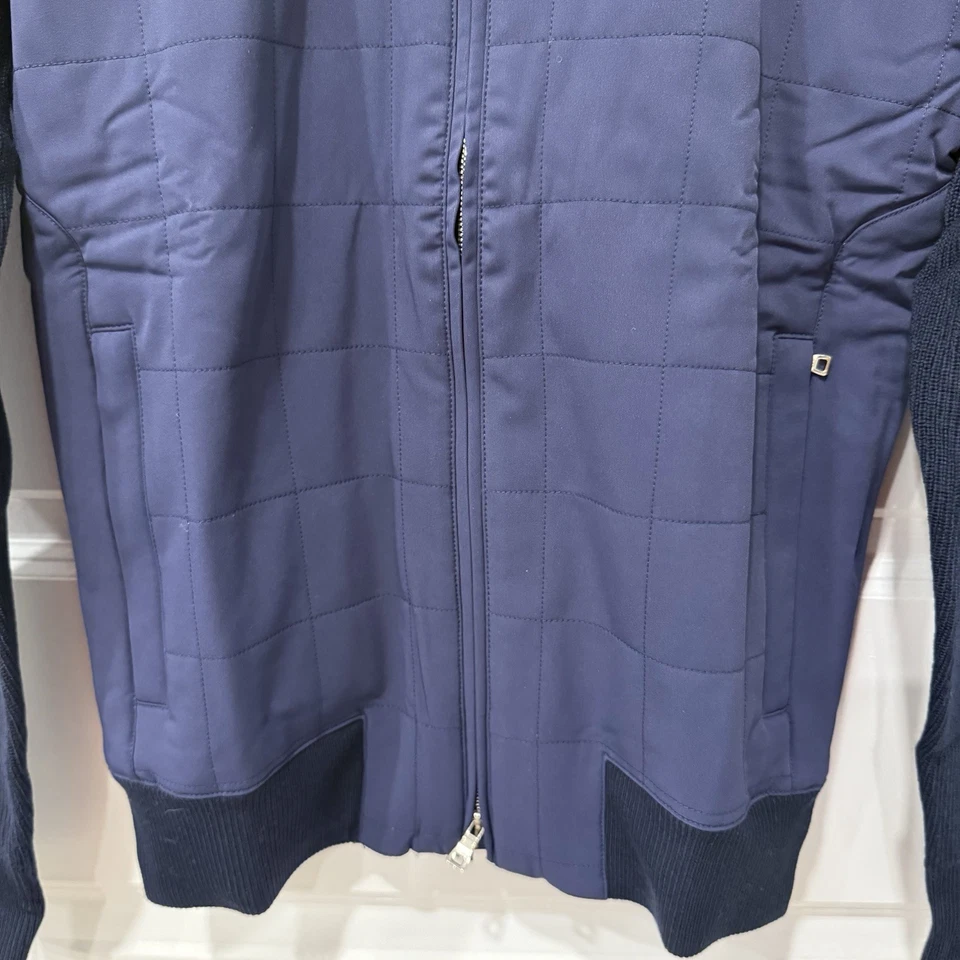 Peter Millar Wool And Polyester Mens Jacket Size Small Navy NWT $295 - Image 4 of 4