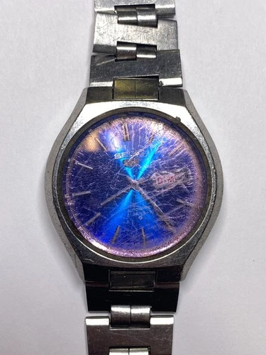 Vintage SEIKO 6119-855A Automatic Men's Watch, Pre-Owned, Doesn't Run (33-#40)