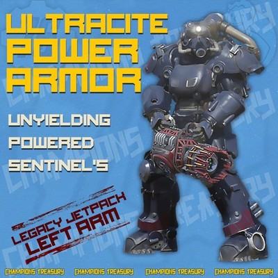 FALLOUT 76 PC ULTRACITE POWER ARMOR UNYIELDING POWERED SENTINEL'S JETPACK ARM