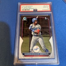 2023 Bowman #BCP55 Mairoshendrick Martinus 1st Chrome Prospect PSA 10 Pop 68 🔥