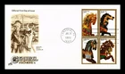 Dr Jim Stamps Artcraft 1995 Carousel Horses Setenant Block First Day Cover