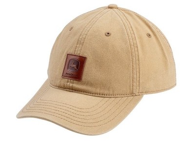 AUCUN, JOHN DEERE Cap mit Lederaufnäher Beige, , MC13080619CB