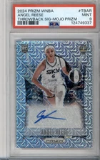 2024 Panini Mojo Prizm Throwback #TBAR Angel Reese RC Rookie AUTO /25 PSA 9