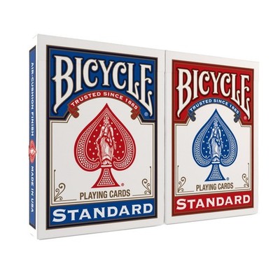 Bicycle Standard Playing Cards, Poker Size Deck of Cards, Red & Blue (2 Pack)