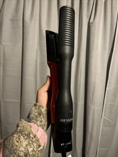 Revlon multiple use hair straightener comb and blow dryer brush, barely used