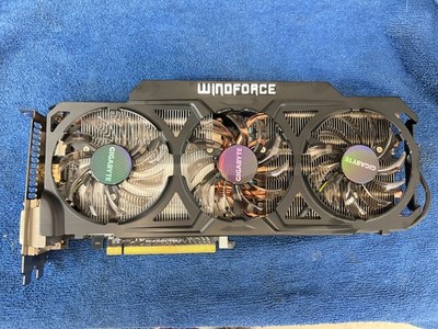 Cleaned Working GIGABYTE WINDFORCE  GTX760 OC 4GB GV-N760OC-4GB