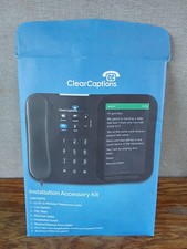 Clear Captions  Blue  Telephone Hearing Impaired Amplified Captioning Phone