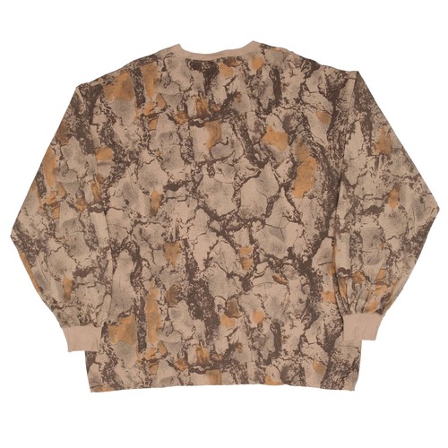 VINTAGE HUNTING NATURAL GEAR CAMO LONG SLEEVE POCKET TEE SHIRT 1990S SIZE 2XL - Picture 3 of 4