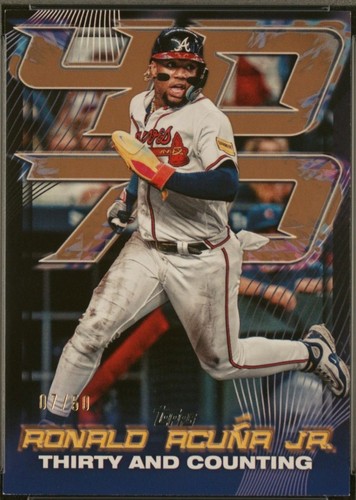 2023 Topps Now Ronald Acuna Jr. 40/70 #927 Braves PSA 9 autograph