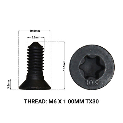 O.E.M. N10648301 Disc Brake Rotor Set Screw; Hex Socket Countersunk - Foto 5