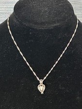 15"- 18" inch Silver-Colored Necklace Lot of three (Rhinestone Pearl Costume VTG