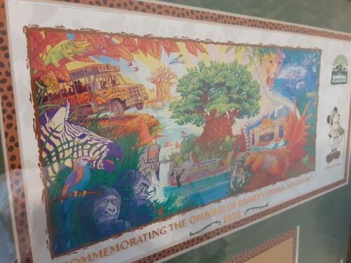 Boleto conmemorativo 1998 edición limitada de Animal Kingdom enmarcado - Imagen 4 de 7
