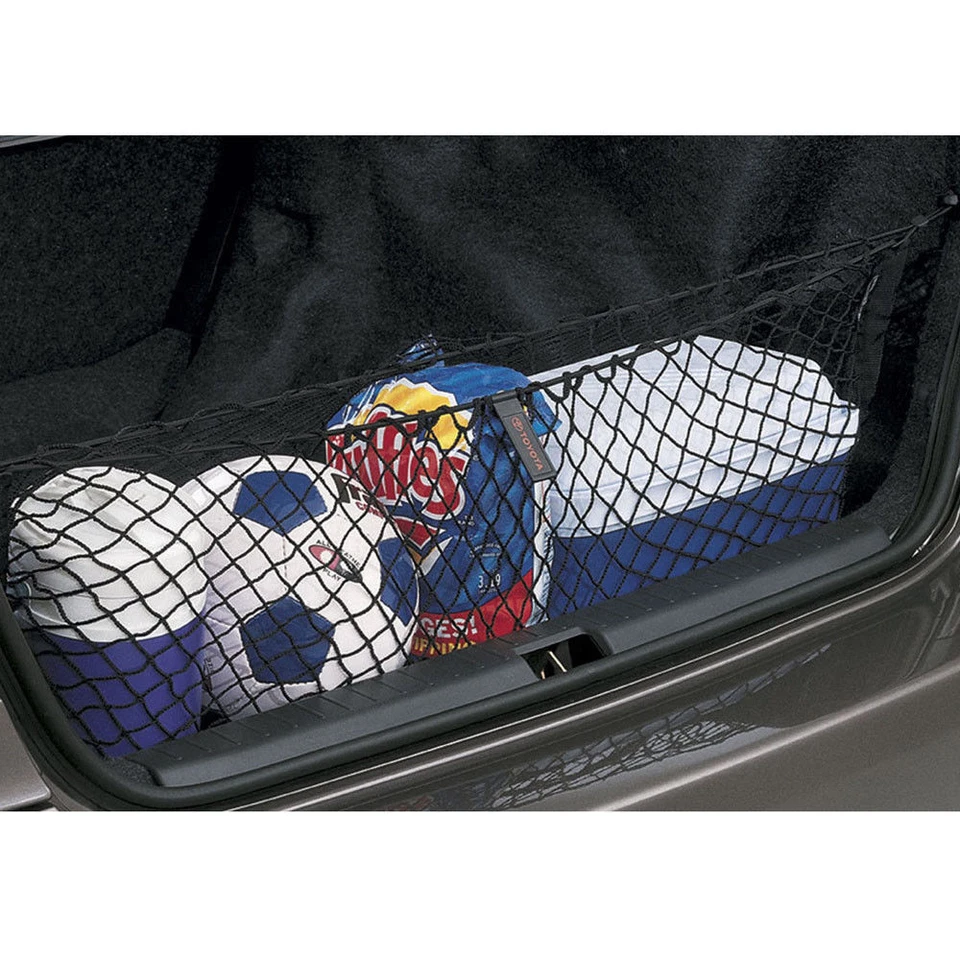 Nylon Rear Luggage Cargo Trunk Storage Organizer Net plus mounting for Universal - Image 3 of 4